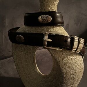 Classic Black Leather Men's Belt